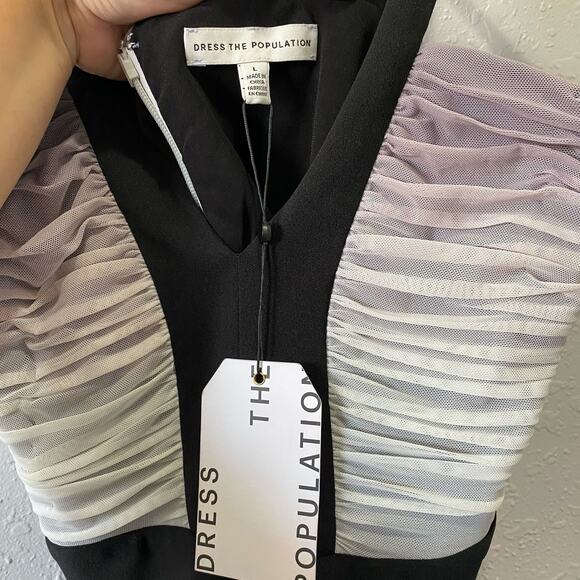 Dress the Population Ashlyn Ombre Mini Bodycon Dress Size Large - Picture 11 of 12